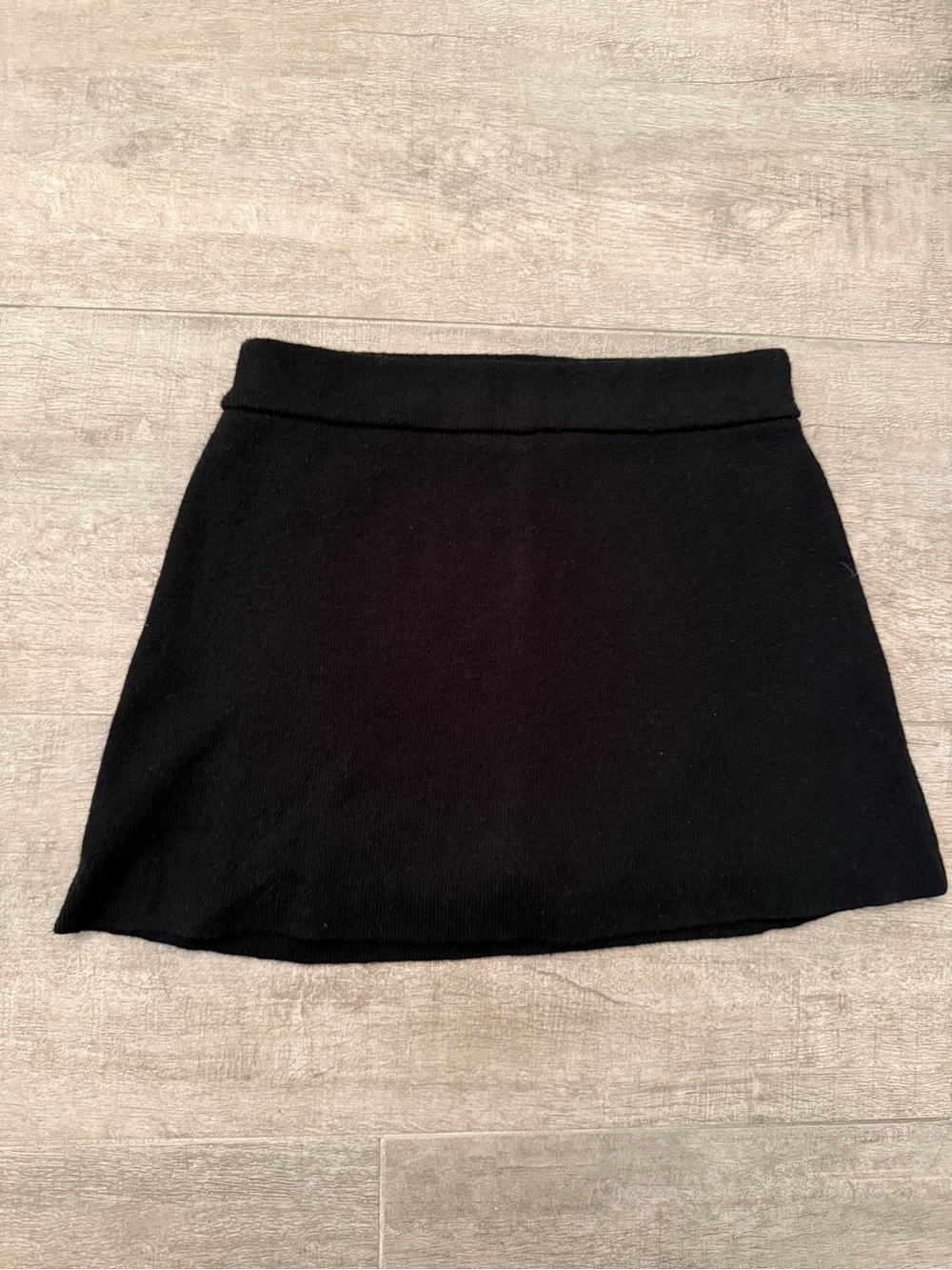 Frankie's Bikinis Black Knit Mini Skirt